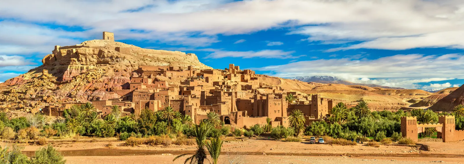 Aït Ben Haddou seen across the riverbed