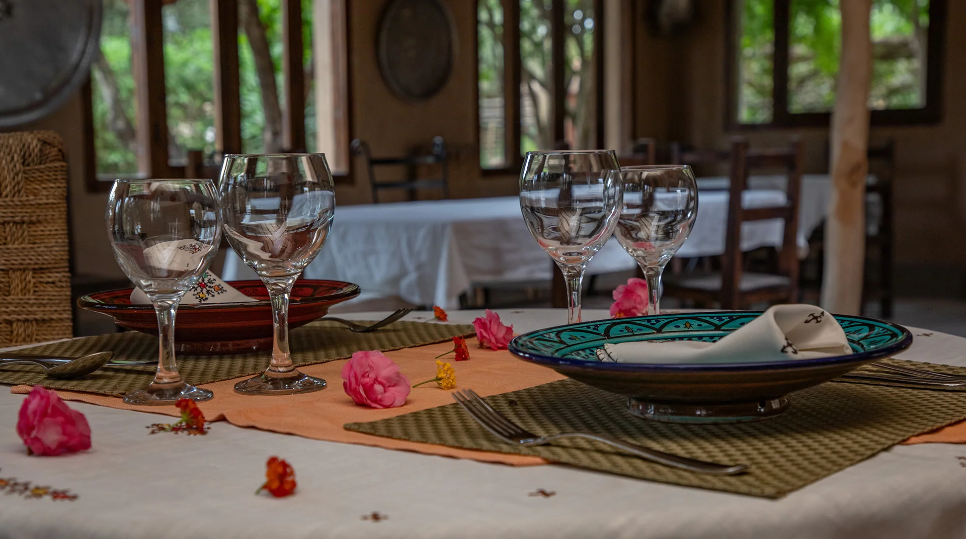 The Table at Les Jardins de Skoura — source photograph.