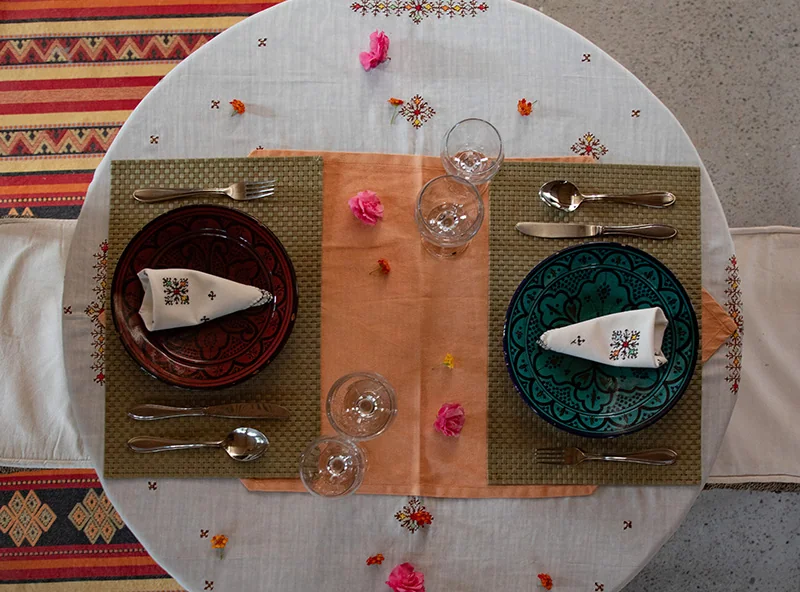 The Table at Les Jardins de Skoura — source photograph.